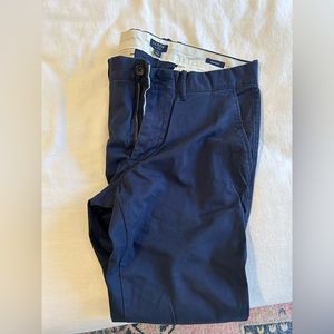 J Crew men’s skinny navy khaki pants. Never worn